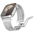 Apple Watch Ultra 49mm Zore KRD-137 Metal Hasır Kordon