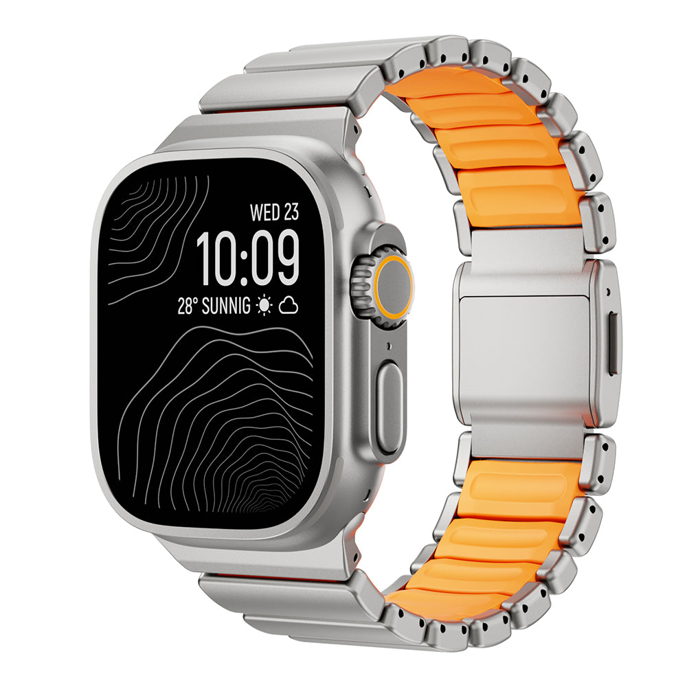 Apple Watch Ultra 49mm Zore KRD-152 Titanyum Silikon Kordon