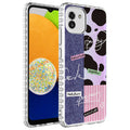 Galaxy A03 Uyumlu Kılıf Airbag Kenarlı Renkli Desenli Silikon Zore Elegans Kapak
