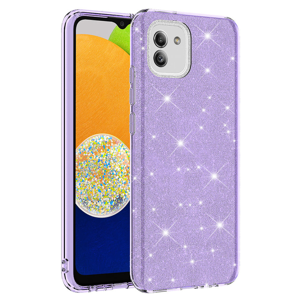 Galaxy A03 Uyumlu Kılıf Zore Shining Silikon