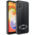 Galaxy A04 Uyumlu Kılıf Kamera Korumalı Logo Gösteren Zore Omega Kapak