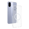 Galaxy A07 Kamera Korumalı M-Safe Şarj Özellikli Şeffaf Zore London Sert PC Kapak