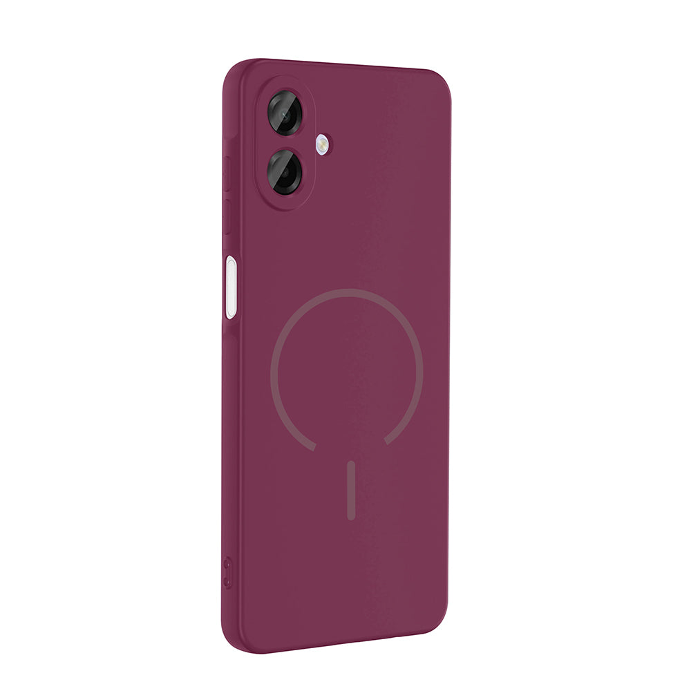Galaxy A07 Uyumlu Kılıf M-safe Şarj Özellikli Zore Meta Kapak