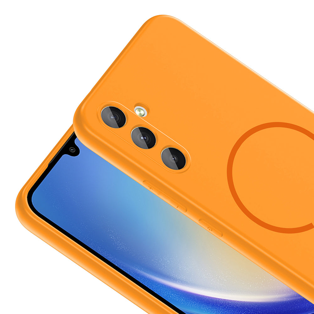 Galaxy A14 Uyumlu Kılıf M-safe Şarj Özellikli Zore Meta Kapak