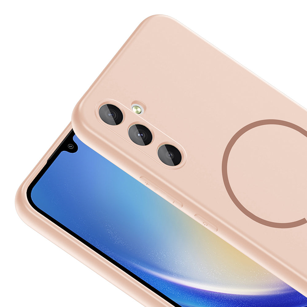 Galaxy A14 Uyumlu Kılıf M-safe Şarj Özellikli Zore Meta Kapak