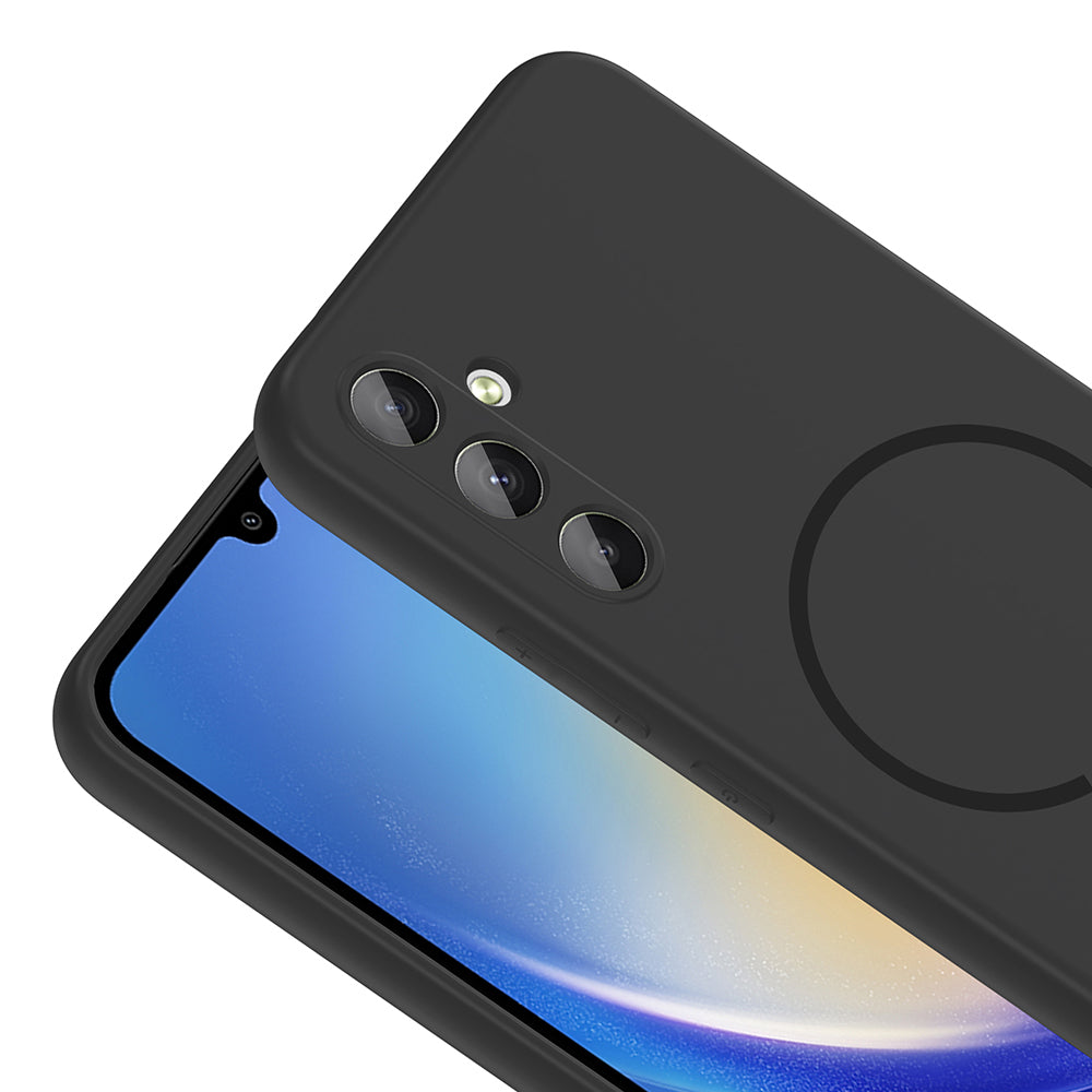 Galaxy A14 Uyumlu Kılıf M-safe Şarj Özellikli Zore Meta Kapak