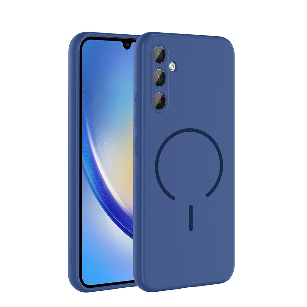 Galaxy A14 Uyumlu Kılıf M-safe Şarj Özellikli Zore Meta Kapak
