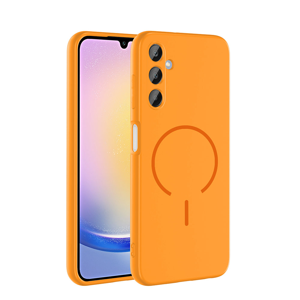 Galaxy A15 Uyumlu Kılıf M-safe Şarj Özellikli Zore Meta Kapak