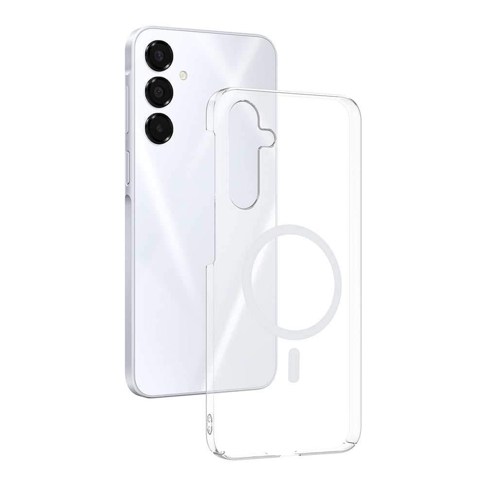 Galaxy A16 Kamera Korumalı M-Safe Şarj Özellikli Şeffaf Zore London Sert PC Kapak