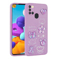 Galaxy A21S Uyumlu Kılıf Kabartma Figürlü Parlak Zore Toys Silikon Kapak