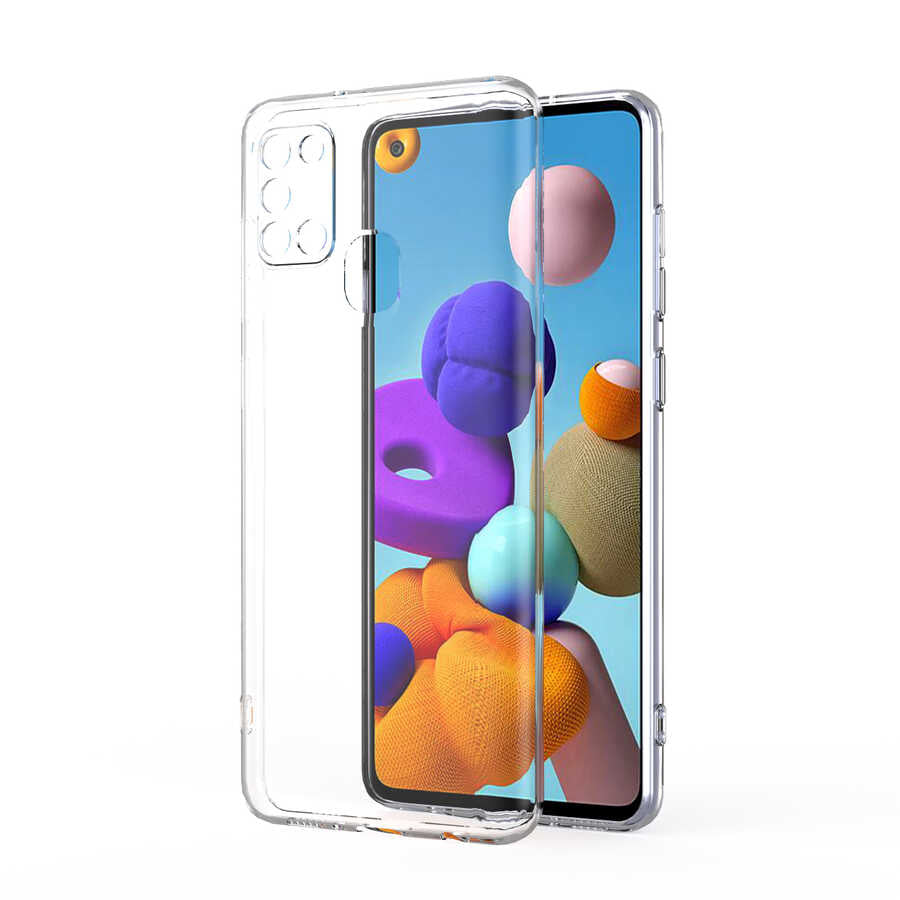 Galaxy A21S Uyumlu Kılıf Zore Kamera Korumalı Süper Silikon Kapak