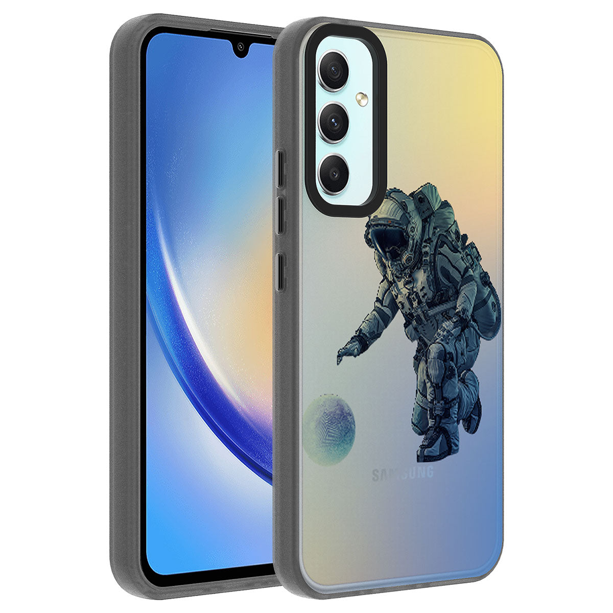 Galaxy A24 Uyumlu Kılıf Desenli Zore Dragon Sert Kapak