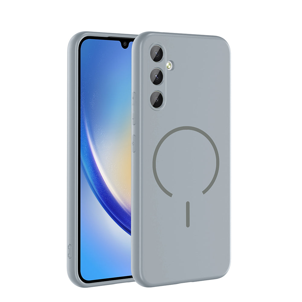 Galaxy A24 Uyumlu Kılıf M-safe Şarj Özellikli Zore Meta Kapak