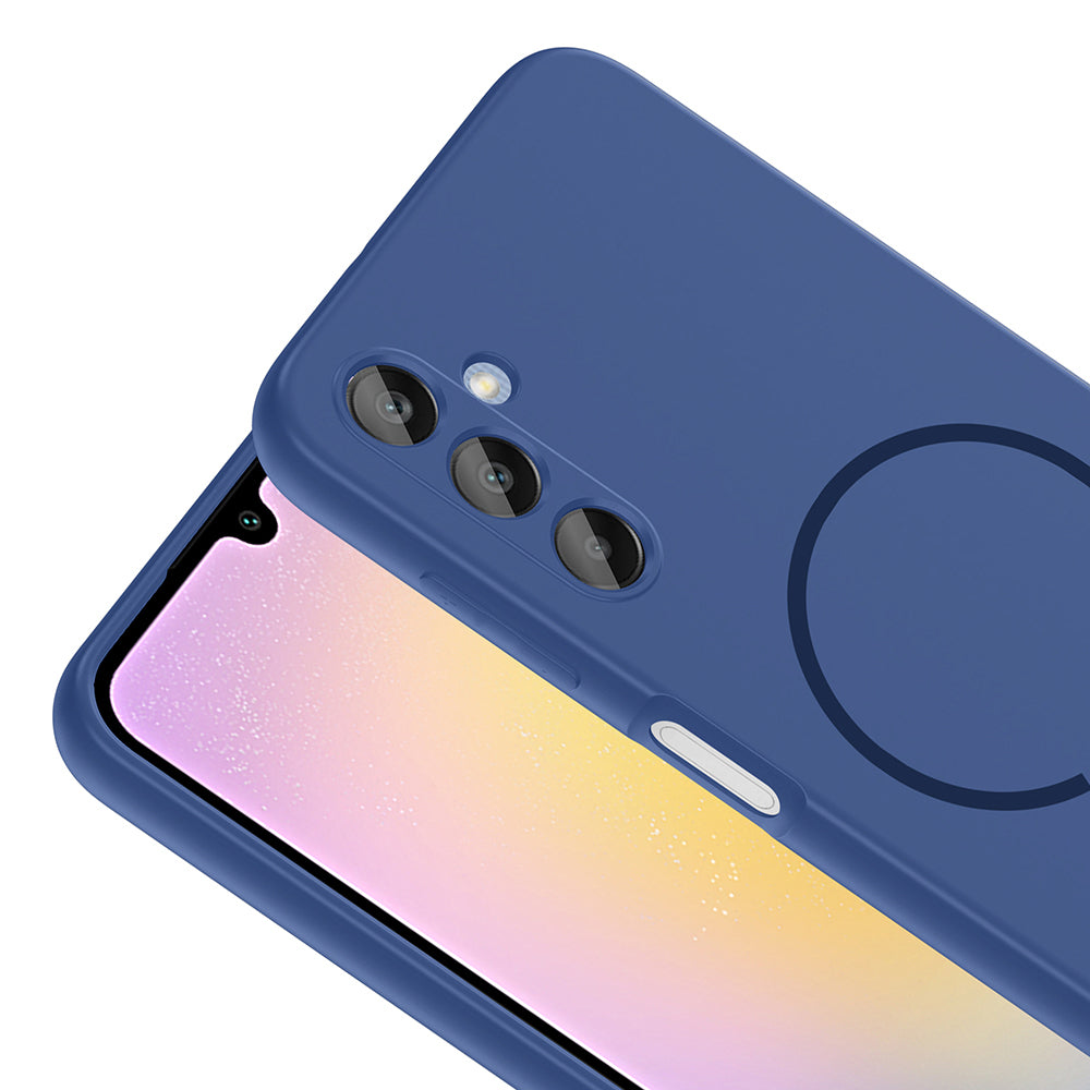 Galaxy A25 Uyumlu Kılıf M-safe Şarj Özellikli Zore Meta Kapak