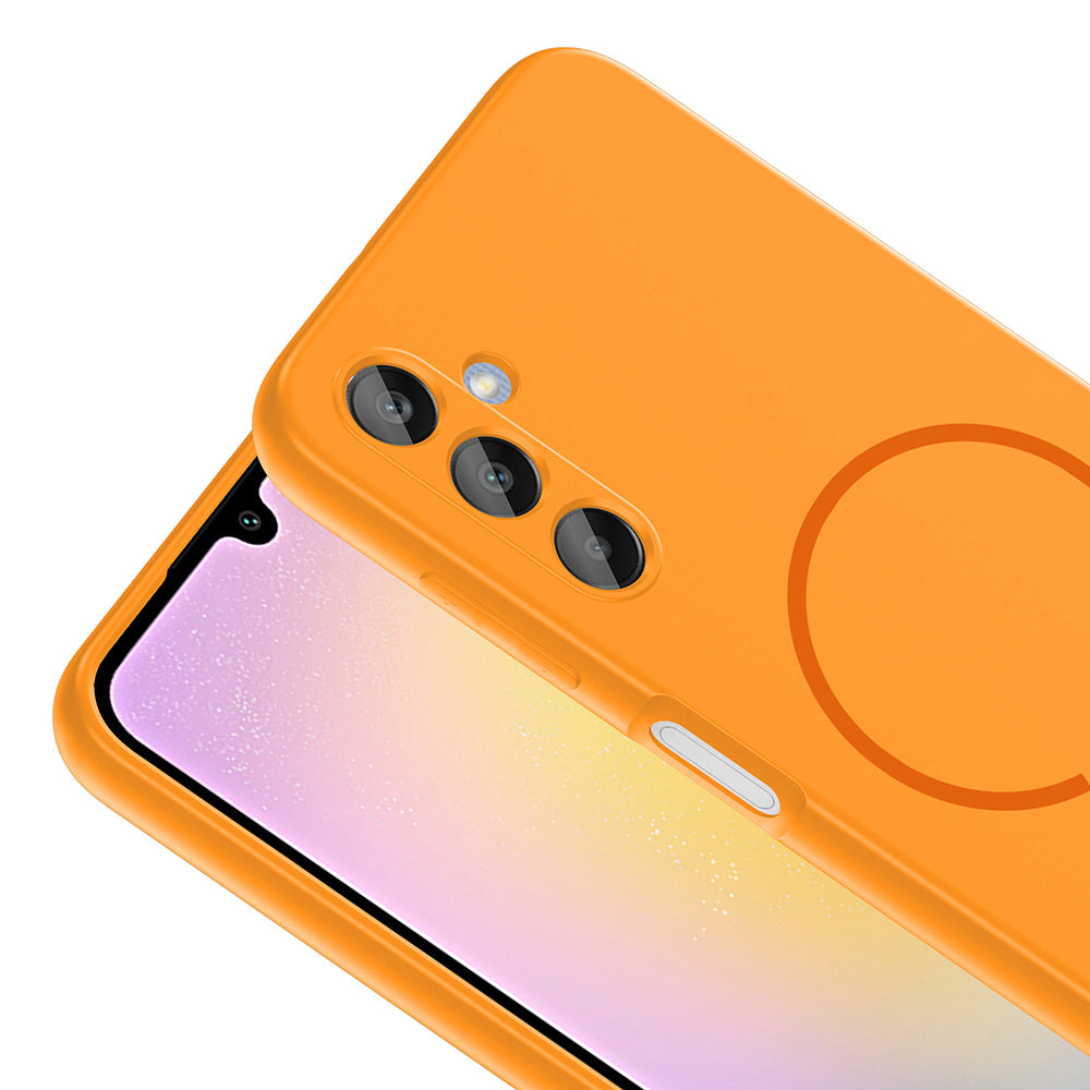 Galaxy A25 Uyumlu Kılıf M-safe Şarj Özellikli Zore Meta Kapak