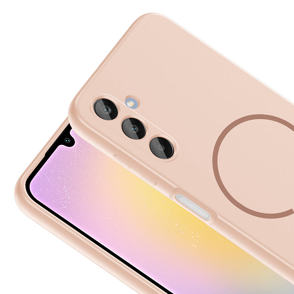 Galaxy A25 Uyumlu Kılıf M-safe Şarj Özellikli Zore Meta Kapak