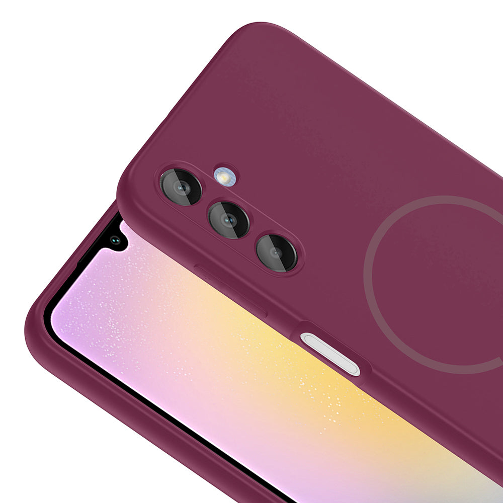Galaxy A25 Uyumlu Kılıf M-safe Şarj Özellikli Zore Meta Kapak