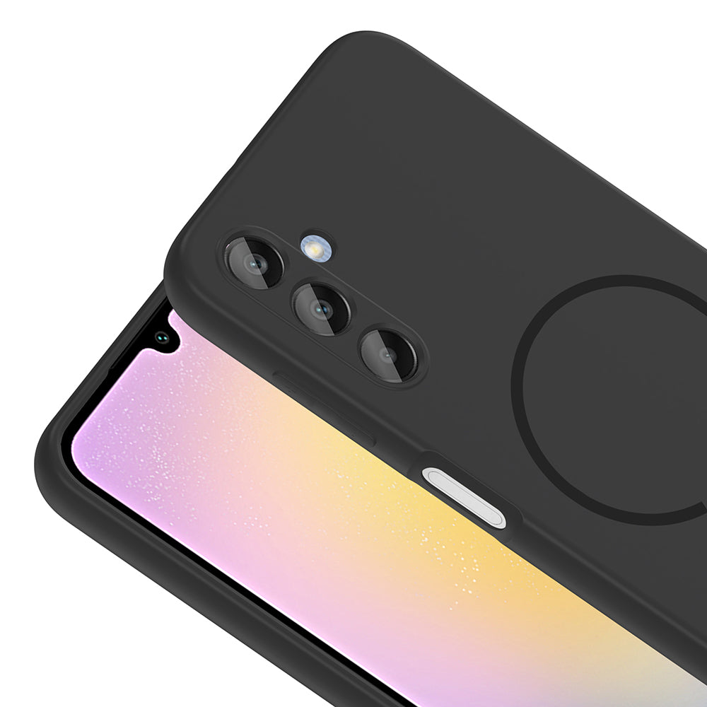 Galaxy A25 Uyumlu Kılıf M-safe Şarj Özellikli Zore Meta Kapak
