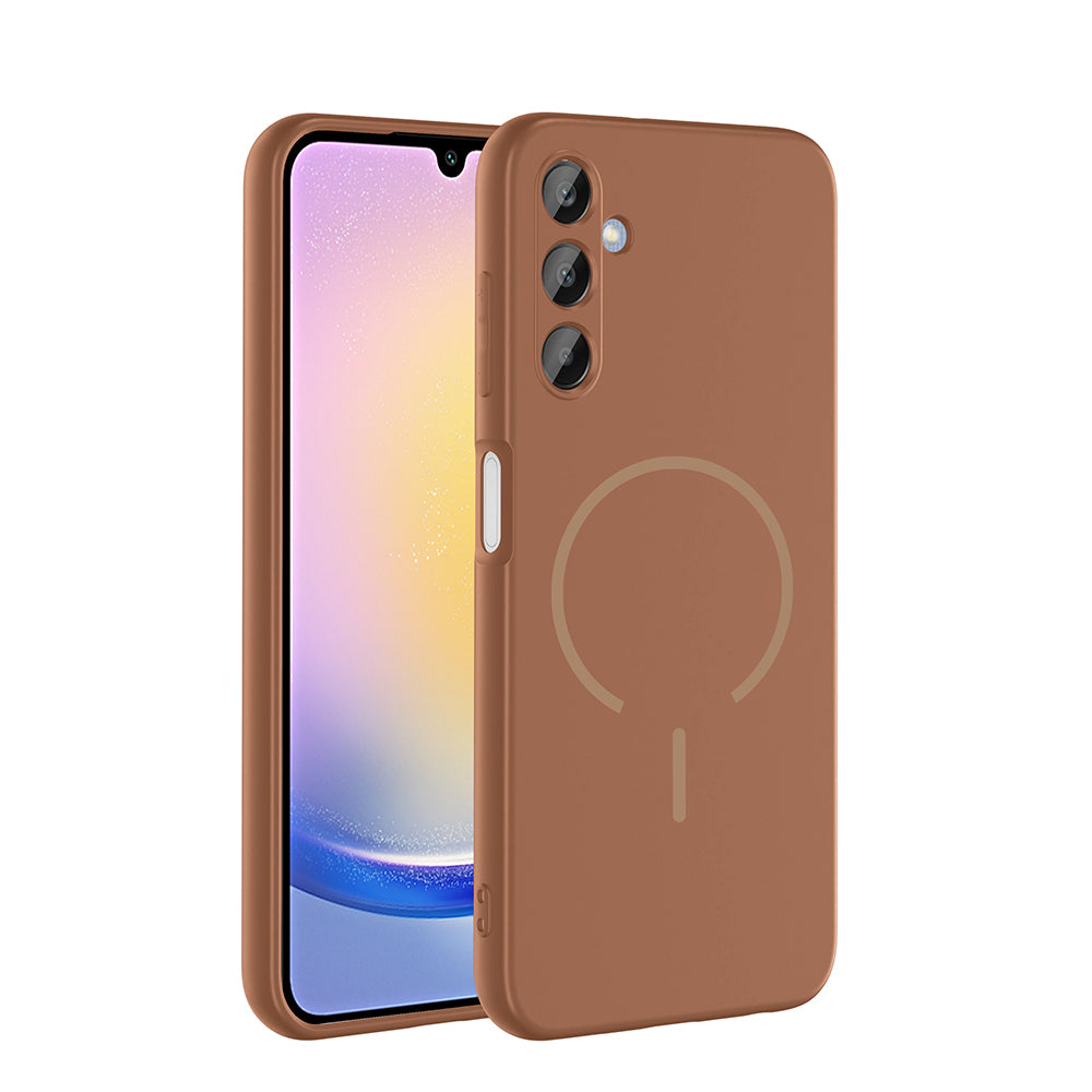 Galaxy A25 Uyumlu Kılıf M-safe Şarj Özellikli Zore Meta Kapak