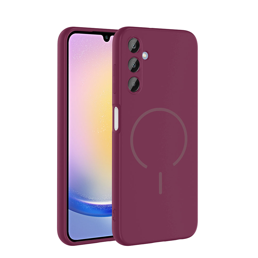 Galaxy A25 Uyumlu Kılıf M-safe Şarj Özellikli Zore Meta Kapak