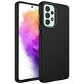 Galaxy A32 4G Uyumlu Kılıf Metal Çerçeve ve Buton Tasarımlı Silikon Zore Luna Kapak