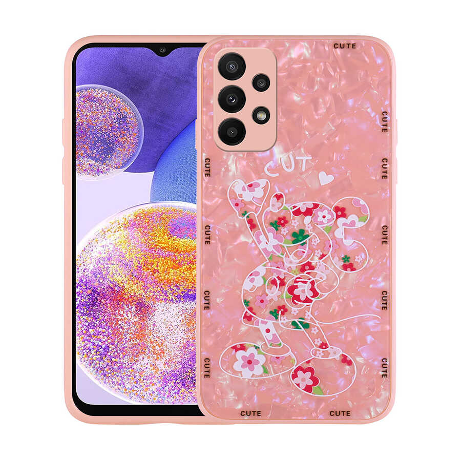 Galaxy A33 5G Uyumlu Kılıf Desenli Sert Silikon Zore Mumila Kapak