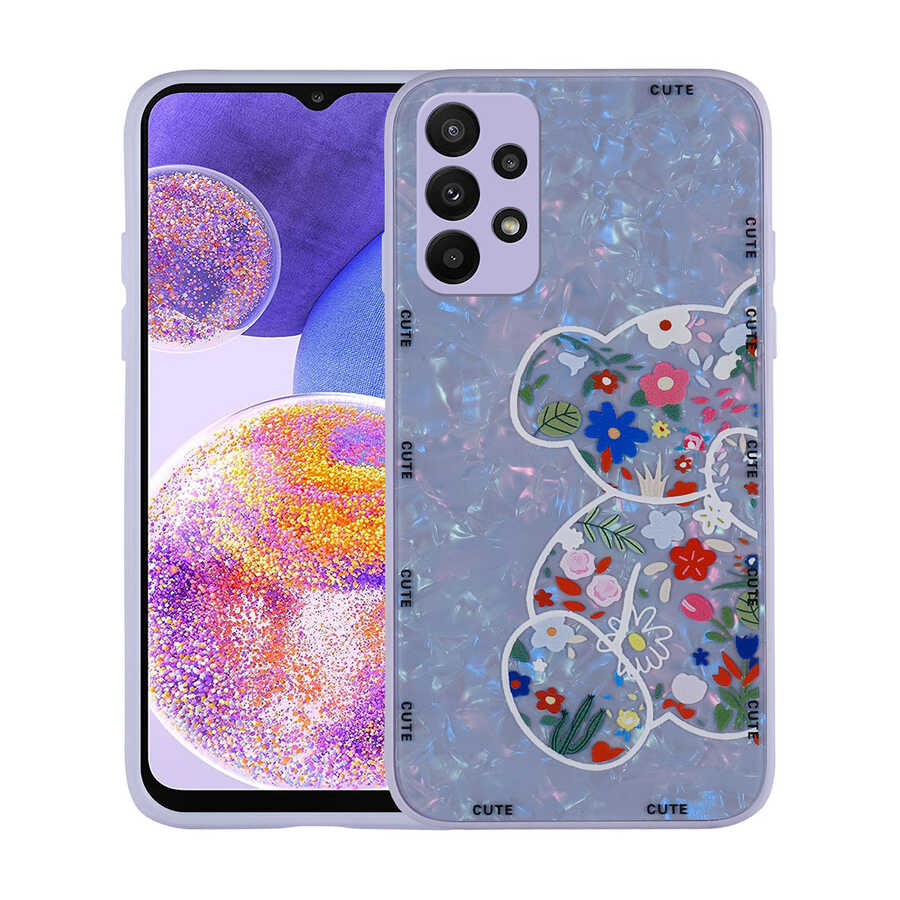 Galaxy A33 5G Uyumlu Kılıf Desenli Sert Silikon Zore Mumila Kapak