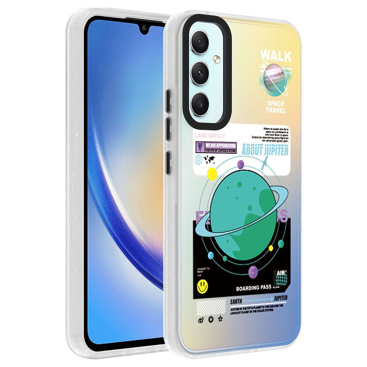 Galaxy A34 Uyumlu Kılıf Desenli Zore Dragon Sert Kapak
