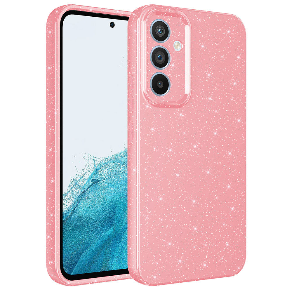Galaxy A34 Uyumlu Kılıf Kamera Korumalı Simli Lüks Zore Koton Kapak