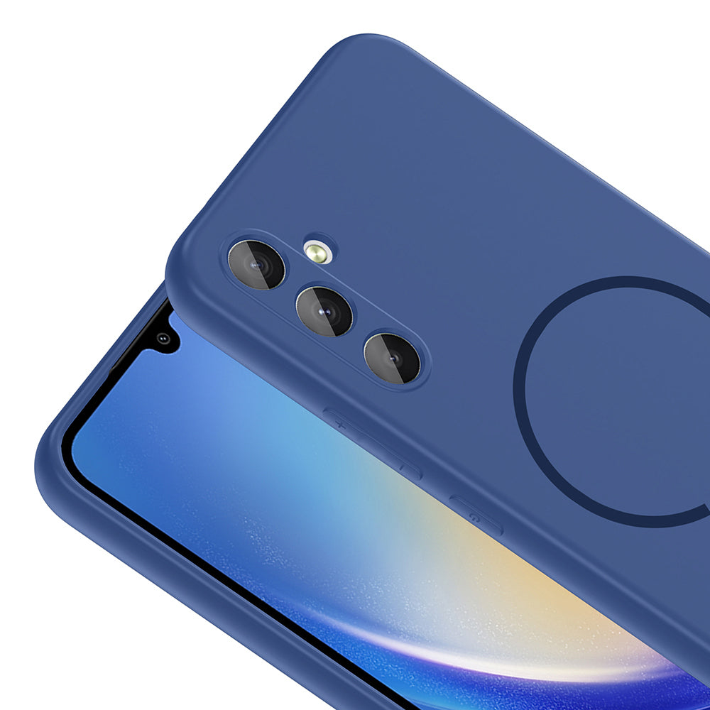 Galaxy A34 Uyumlu Kılıf M-safe Şarj Özellikli Zore Meta Kapak