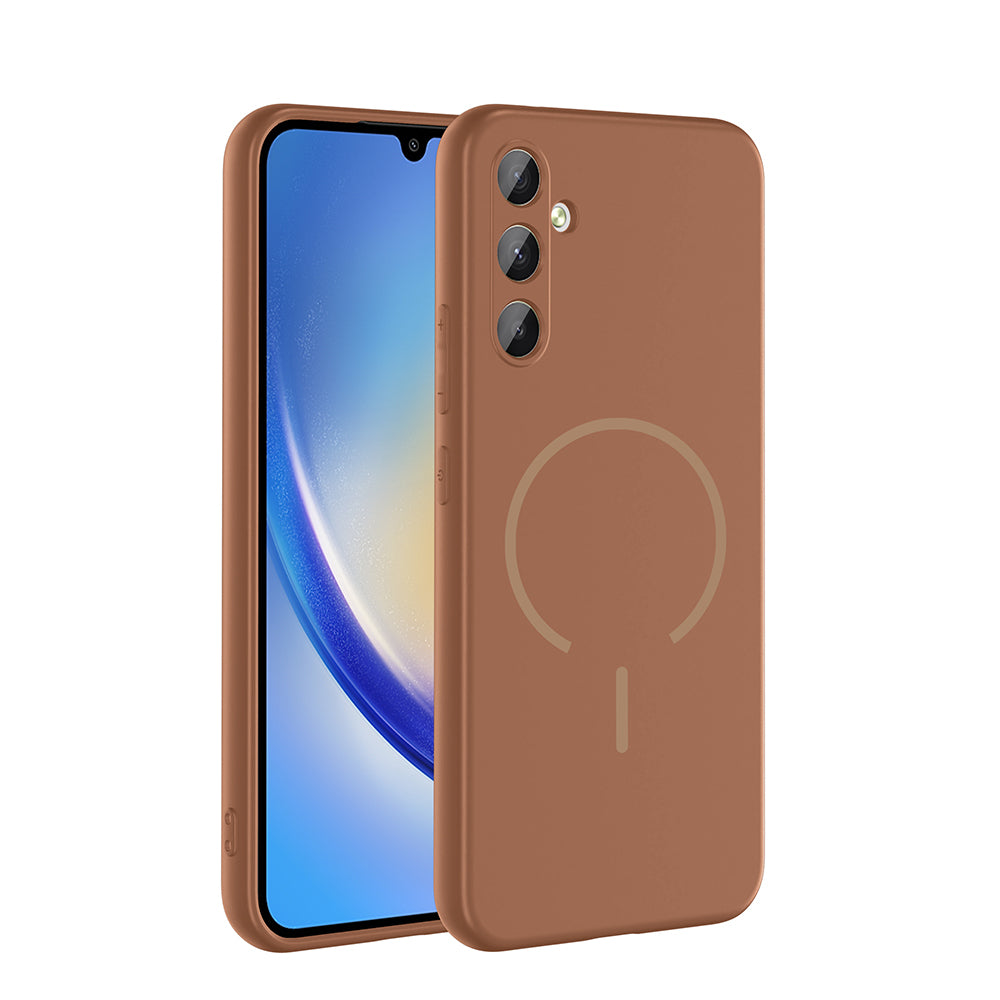 Galaxy A34 Uyumlu Kılıf M-safe Şarj Özellikli Zore Meta Kapak