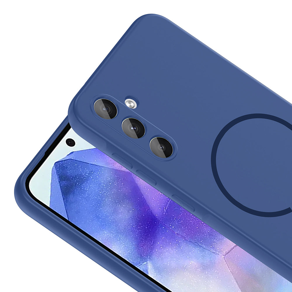 Galaxy A35 Uyumlu Kılıf M-safe Şarj Özellikli Zore Meta Kapak
