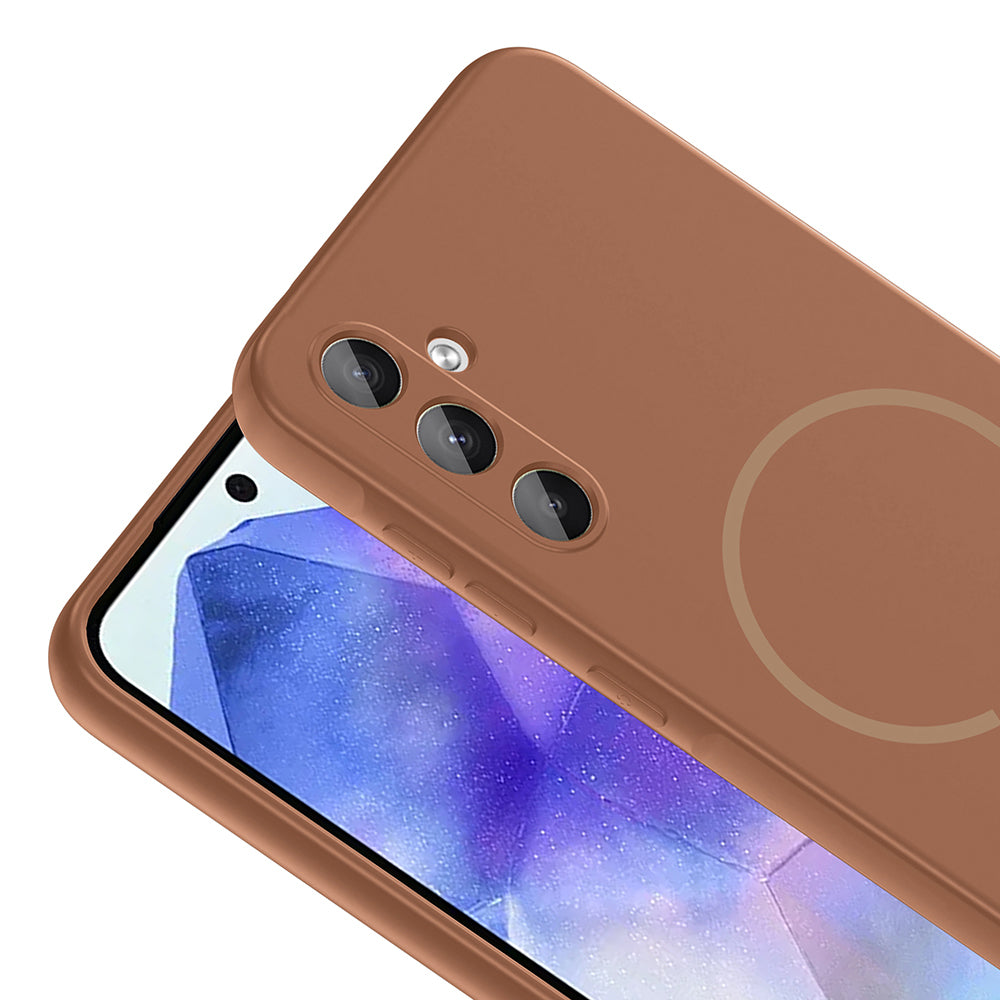 Galaxy A35 Uyumlu Kılıf M-safe Şarj Özellikli Zore Meta Kapak