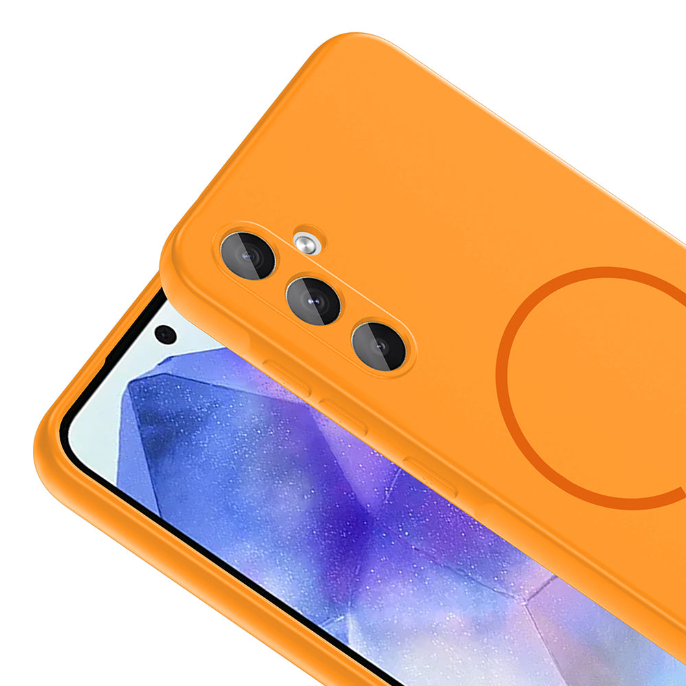 Galaxy A35 Uyumlu Kılıf M-safe Şarj Özellikli Zore Meta Kapak