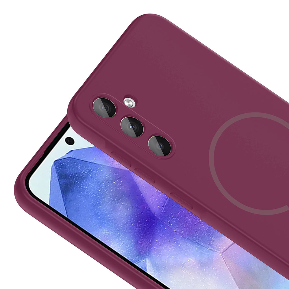 Galaxy A35 Uyumlu Kılıf M-safe Şarj Özellikli Zore Meta Kapak