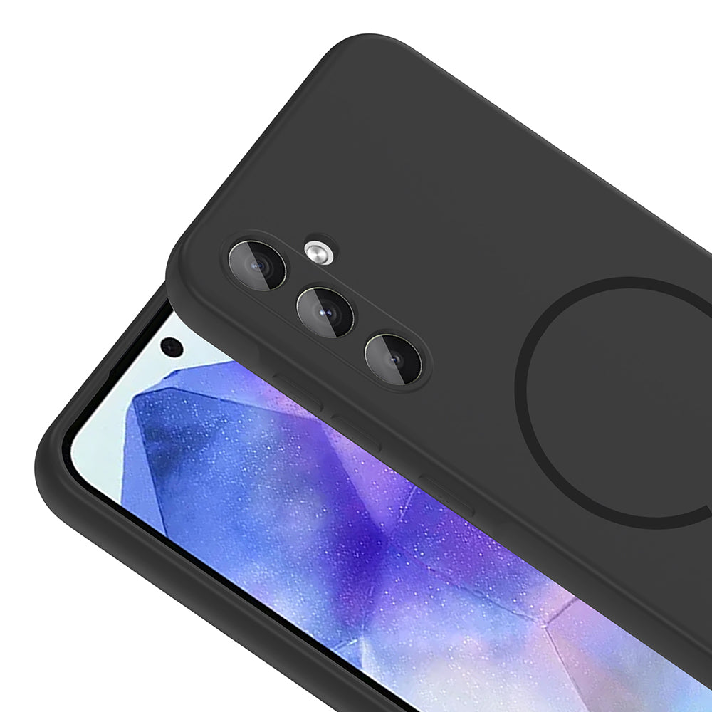 Galaxy A35 Uyumlu Kılıf M-safe Şarj Özellikli Zore Meta Kapak