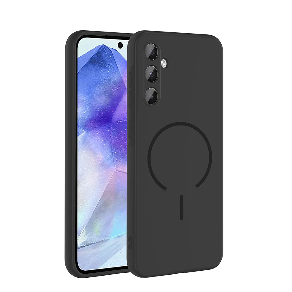 Galaxy A35 Uyumlu Kılıf M-safe Şarj Özellikli Zore Meta Kapak