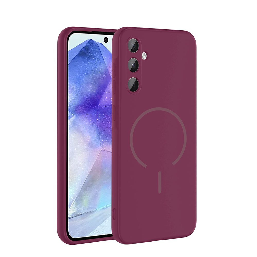 Galaxy A35 Uyumlu Kılıf M-safe Şarj Özellikli Zore Meta Kapak