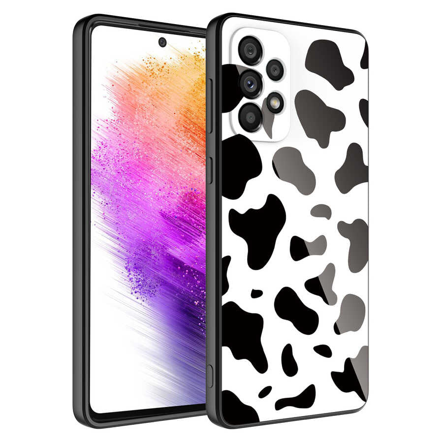 Galaxy A53 5G Uyumlu Kılıf Kamera Korumalı Desenli Sert Silikon Zore Epoksi Kapak