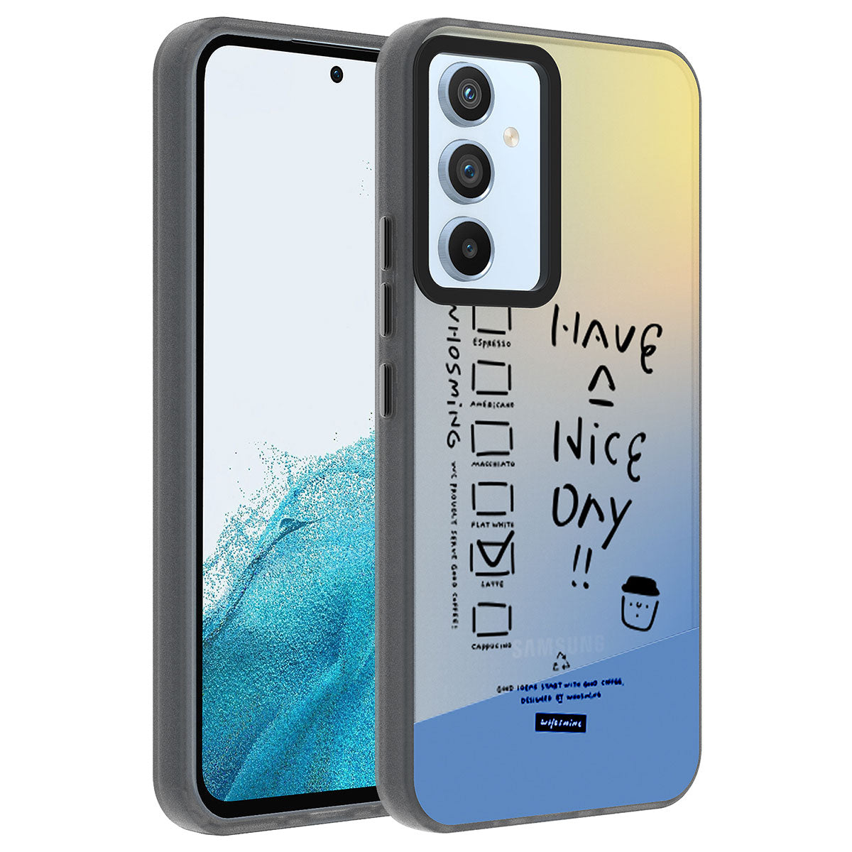 Galaxy A54 Uyumlu Kılıf Desenli Zore Dragon Sert Kapak
