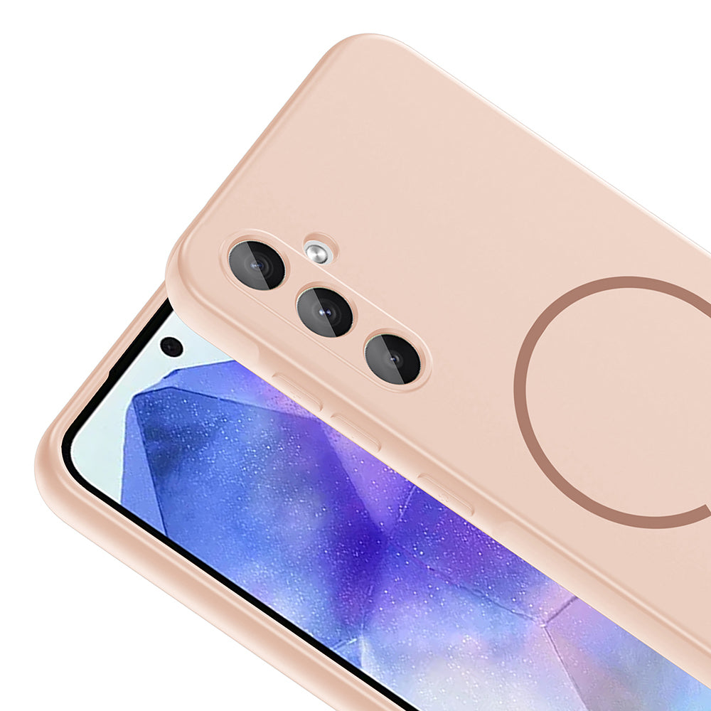 Galaxy A55 Uyumlu Kılıf M-safe Şarj Özellikli Zore Meta Kapak