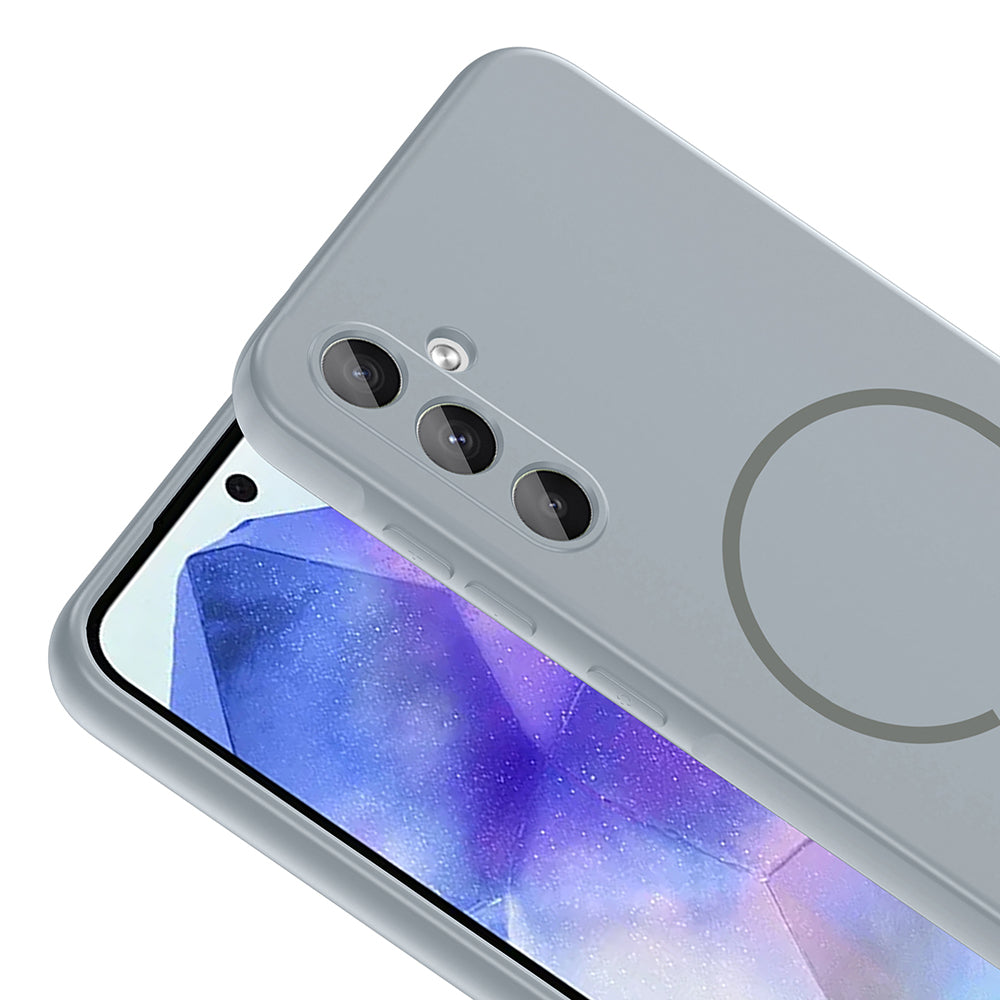 Galaxy A55 Uyumlu Kılıf M-safe Şarj Özellikli Zore Meta Kapak