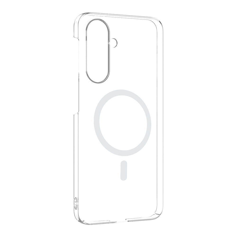 Galaxy A56 Kamera Korumalı M-Safe Şarj Özellikli Şeffaf Zore London Sert PC Kapak