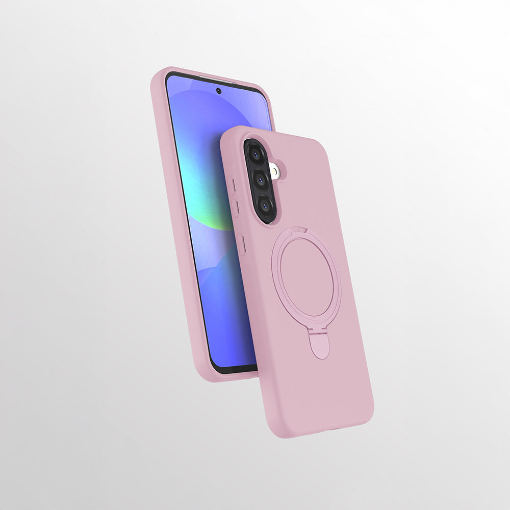 Galaxy A56 Uyumlu Kılıf M-safe Şarj Özellikli Standlı Zore Samara Kapak