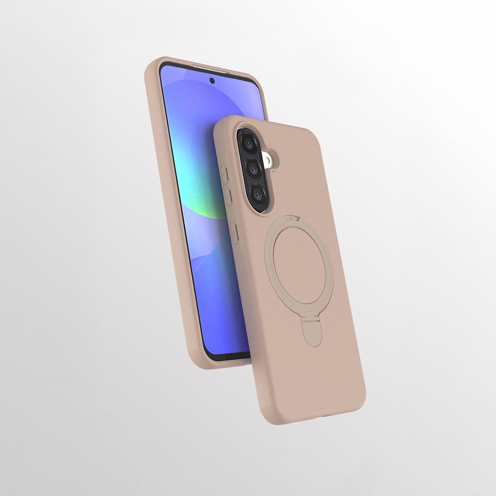 Galaxy A56 Uyumlu Kılıf M-safe Şarj Özellikli Standlı Zore Samara Kapak