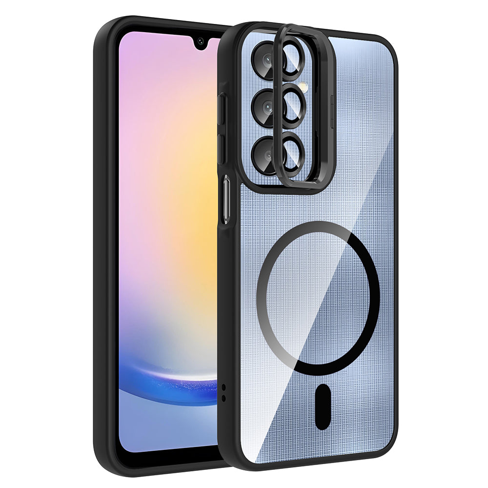 Galaxy A56 Uyumlu Kılıf Standlı ve Kamera Lens Hediyeli Zore Etro Kapak