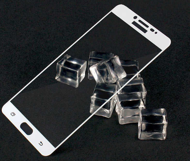 Galaxy C9 Pro Zore Ekranı Tam Kaplayan Düz Cam Koruyucu