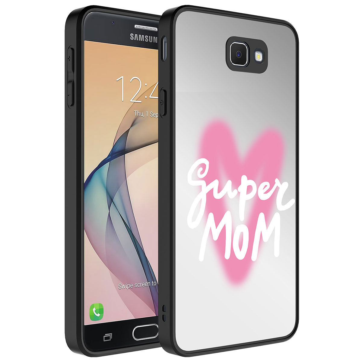 Galaxy J7 Prime Uyumlu Kılıf Aynalı Desenli Kamera Korumalı Parlak Zore Mirror Kapak