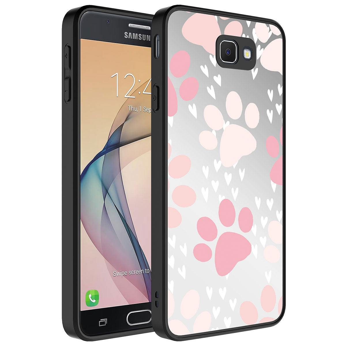 Galaxy J7 Prime Uyumlu Kılıf Aynalı Desenli Kamera Korumalı Parlak Zore Mirror Kapak