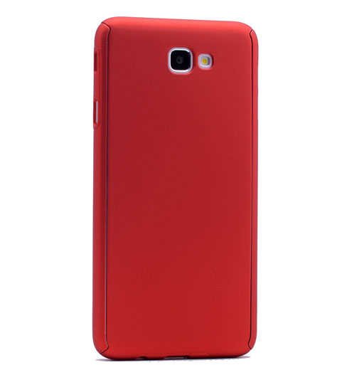 Galaxy J7 Prime Uyumlu Kılıf Zore 360 3 Parçalı Rubber Kapak